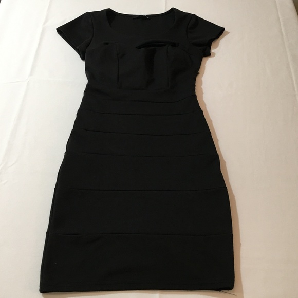 Tally Weijl Bodycon Dress XS Black Cut Out - Picture 5 of 8